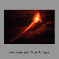 Paroxysm seen from Antigua